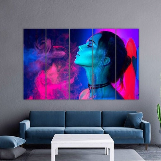 Vogue wall art Paintings women faces wall art paintings on canvas, woman wall art, home wall decor, canvas painting, trendy wall art cheapest