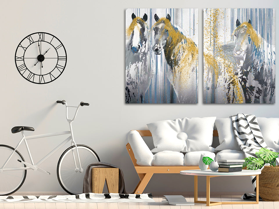 Horse wall art Amazing hand drawn horse paintings on canvas home wall decor canvas painting horse printable art large canvas art