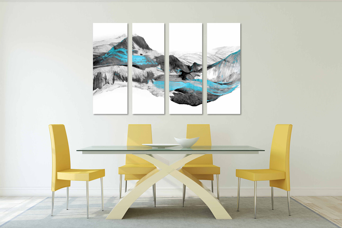 Canvas painting Abstract Wall art picture frames extra large multi panel wall art Abstract print wall decor calm horizontal art