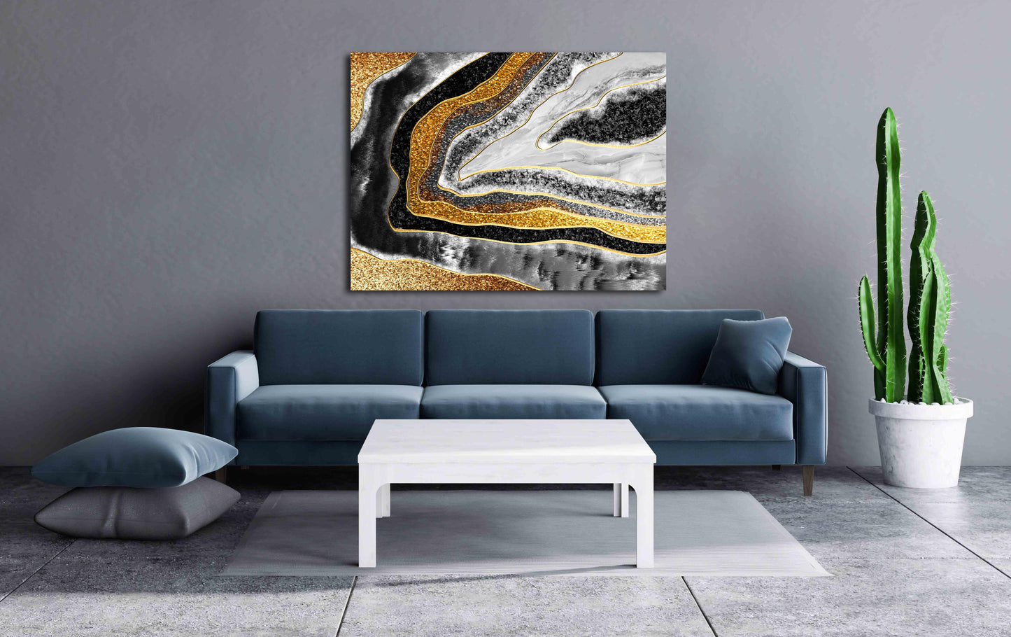 Marble decor Home wall decor 3 piece frame canvas painting large Modern abstract art Expressionist painting Abstract wall art