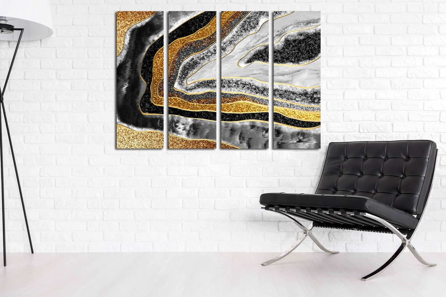 Marble decor Home wall decor 3 piece frame canvas painting large Modern abstract art Expressionist painting Abstract wall art