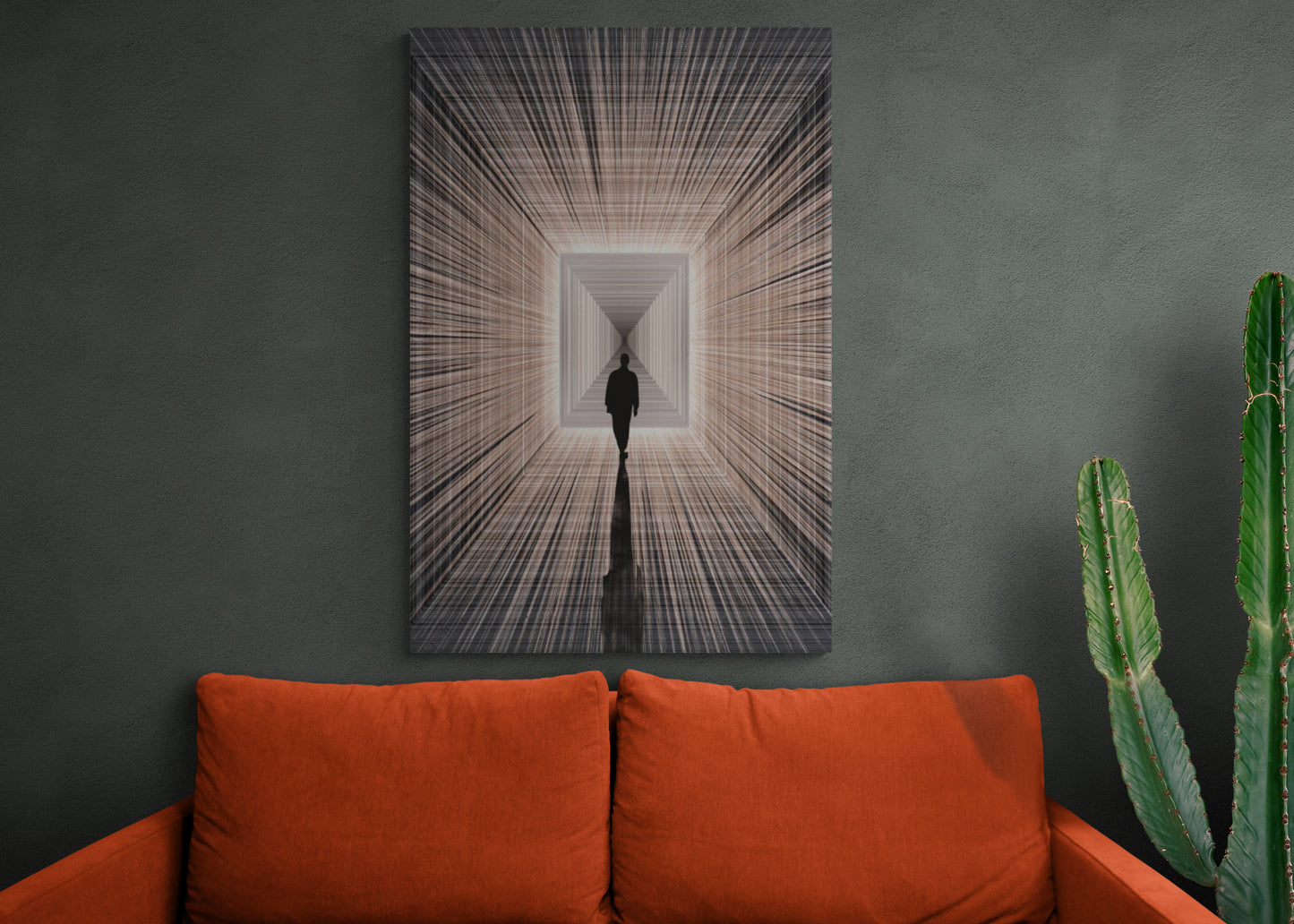 Large abstract framed wall art, Contemporary canvas print, Dark artwork, Modern wall art fot living room