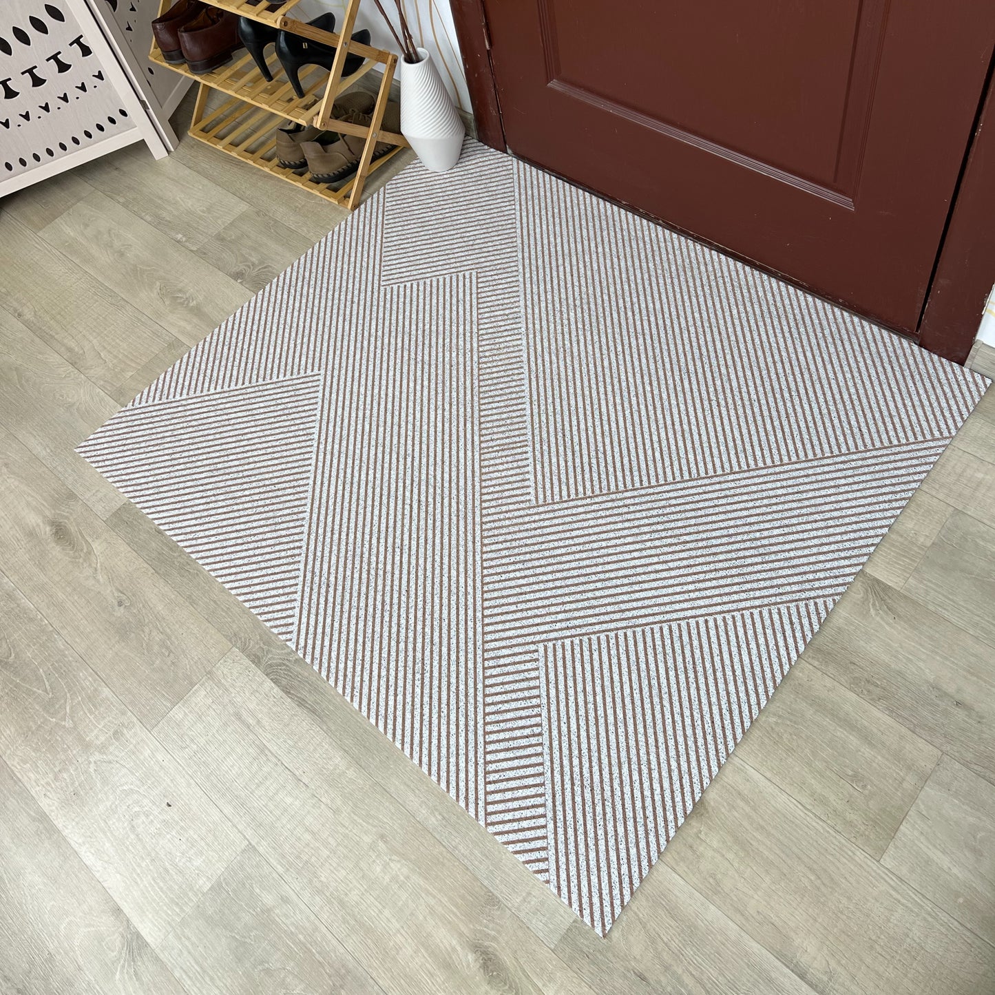 Fußmatte zum Zuschneiden, Flurteppich „Labyrinth der Linien“