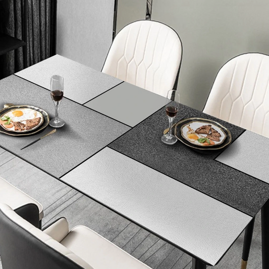 Tischdecke aus PVC mit modernem Print für Ihr Zuhause, wasserdichter Tischschutz „Concrete table“