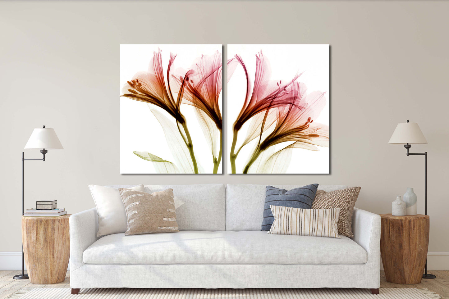 Flowers wall art paintings on canvas, home wall decor, canvas painting 3 piece wall art 4 panel wall art 5 panel canvas  flowers canvas