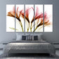 Flowers wall art paintings on canvas, home wall decor, canvas painting 3 piece wall art 4 panel wall art 5 panel canvas  flowers canvas