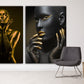 Modern wall art paintings on canvas, home wall decor, african canvas art, fashion wall art, printable wall art, 2 panel wall art