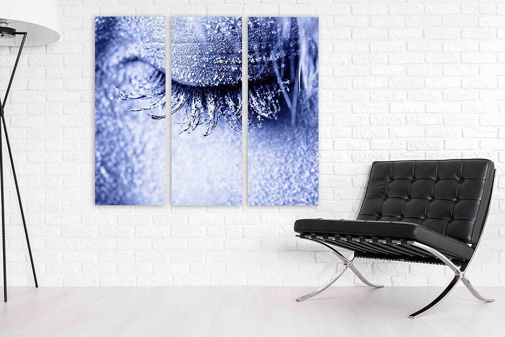 Eye wall art fashion wall art eyelashes wall art wall hanging decor multi panel wall art extra large wall art bedroom wall decor