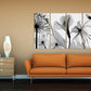 Flowers wall art paintings on canvas, home wall decor, canvas painting, black and white art, botanical paintings, extra large wall art
