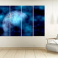 Moon wall art, Сosmos wall art paintings on canvas outer space decor home wall decor canvas painting bedroom wall decor multi panel wall art