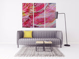 Ready to paint canvas, Abstract wall art paintings on canvas, home wall decor, canvas painting,  canvas print, multi panel wall art