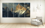 Mountains wall art paintings on canvas, wall pictures mountains, nature wall art, home wall decor, mountain art print, landscape painting