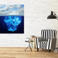 Iceberg canvas Iceberg wall art paintings on canvas, home wall decor, canvas painting, bathroom wall decor seascape painting