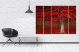 Forest wall art paintings on canvas, home wall decor, canvas painting, housewarming and wedding gift