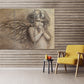 Angel wall art paintings on canvas religious wall art home wall decor bedroom wall decor printable wall art multi panel wall art