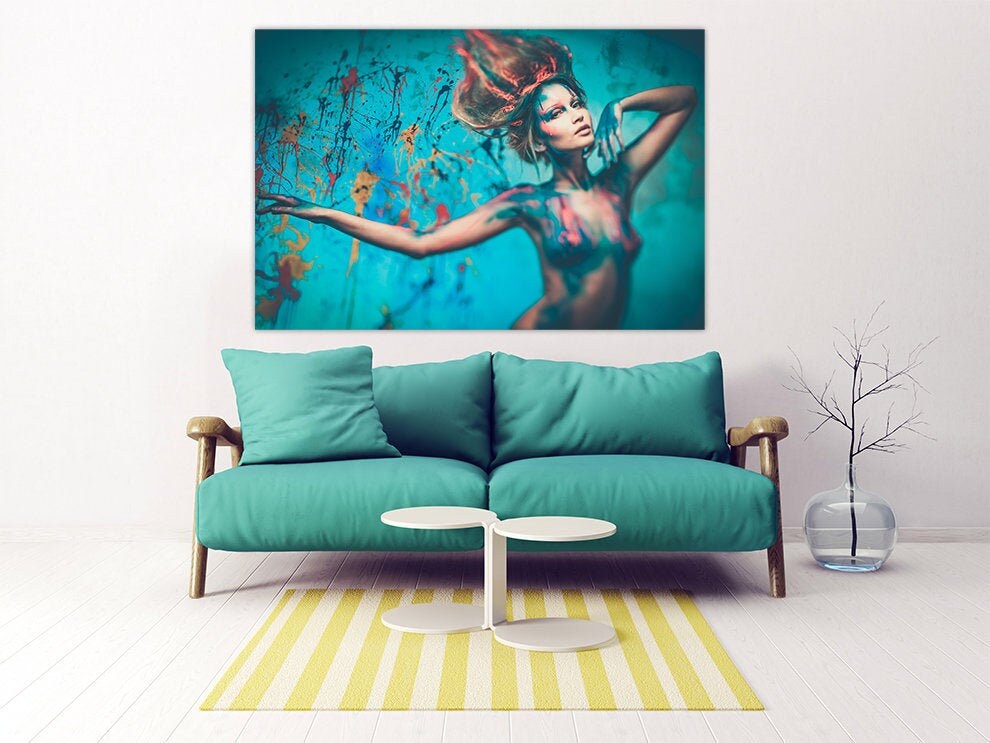 Paintings women faces wall art paintings on canvas, home wall decor, canvas painting, pour painting
