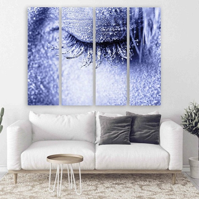 Eye wall art fashion wall art eyelashes wall art wall hanging decor multi panel wall art extra large wall art bedroom wall decor