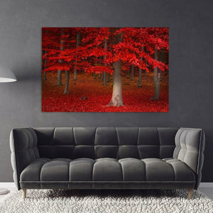 Forest wall art paintings on canvas, home wall decor, canvas painting, housewarming and wedding gift