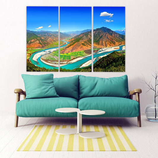 Nature wall art paintings on canvas, farmhouse wall, decor home wall decor, canvas painting 3 piece wall art 4 panel wall art 5 panel canvas