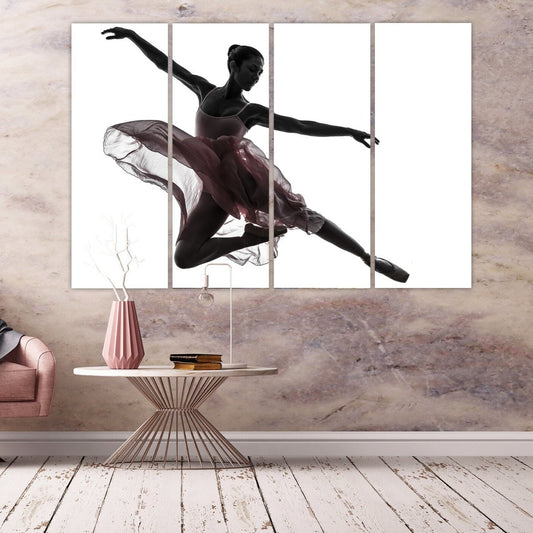 Ballerina wall decor, girl paintings on canvas, home wall decor, ballerina canvas art, prints canvas, ballerina art print, bedroom decor
