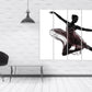 Ballerina-Wanddekoration, Mädchen-Gemälde auf Leinwand, Wanddekoration für Zuhause, Ballerina-Leinwandkunst, Drucke auf Leinwand, Ballerina-Kunstdruck, Schlafzimmer-Dekor