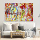 Abstract wall art paintings on canvas, home wall decor, abstract print, multi panel wall art abstract canvas trendy wall art Modern wall art