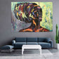 Black woman wall art Afro woman Abstract African wall art African canvas art painting Large wall art Trendy wall art African american art