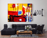 Abstract brush strokes, Abstract wall art paintings on canvas, print abstract print, multi panel wall art abstract canvas trendy Modern art