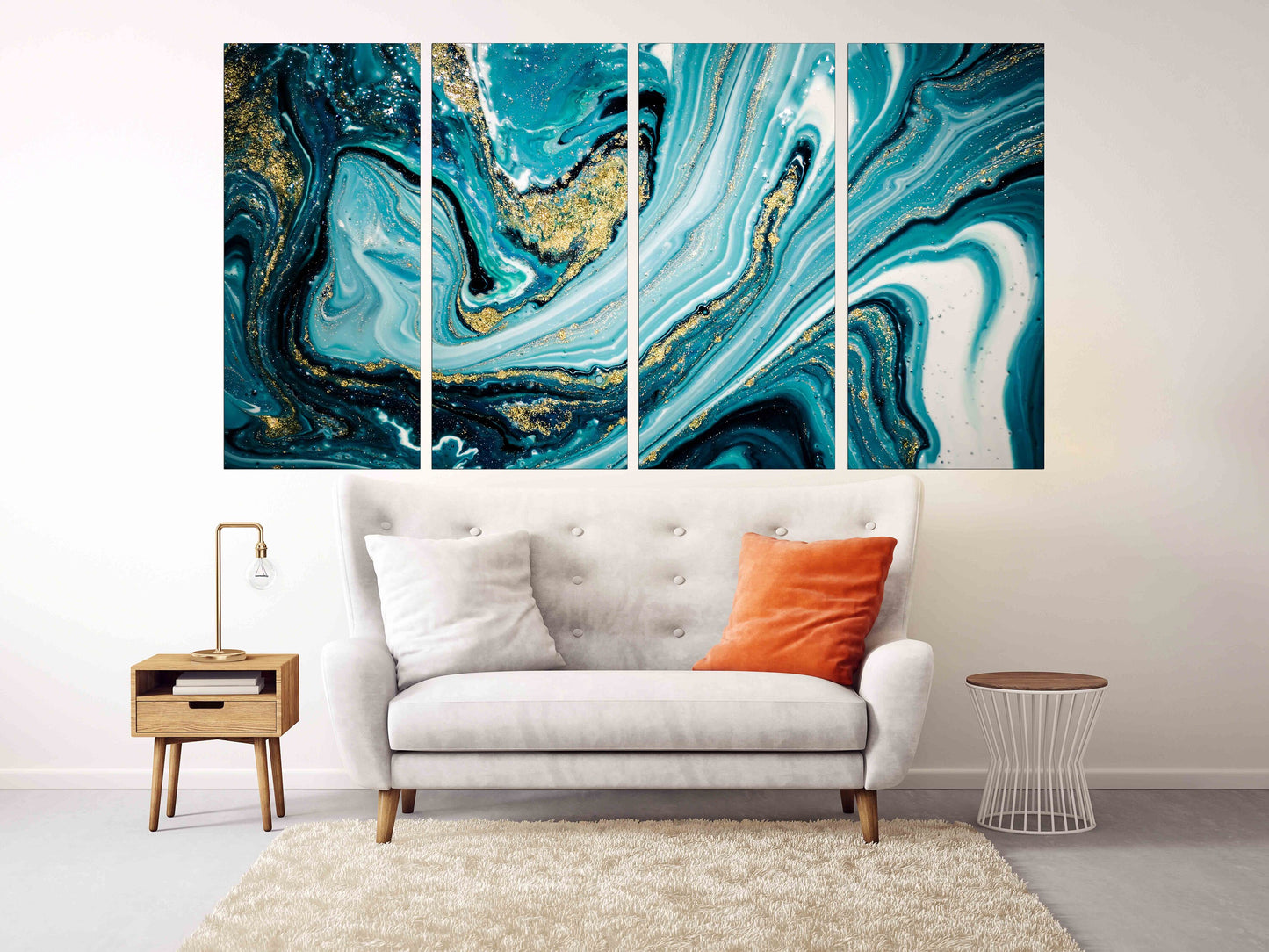 Marble wall decor, marble canvas abstract, Abstract wall art paintings on canvas, multi panel wall art Marble canvas Pour painting