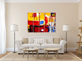 Abstract brush strokes, Abstract wall art paintings on canvas, print abstract print, multi panel wall art abstract canvas trendy Modern art