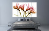 Flowers wall art paintings on canvas, home wall decor, canvas painting 3 piece wall art 4 panel wall art 5 panel canvas  flowers canvas