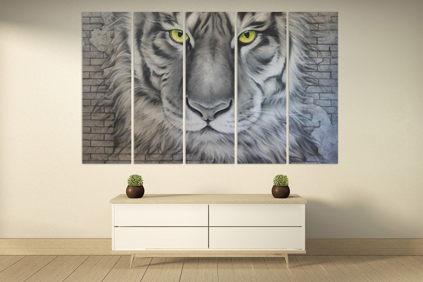 Tiger wall art wall art printable paintings on canvas, home wall decor canvas painting living room art, contemporary art black and white art