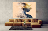 Paintings women faces wall art paintings on canvas, woman wall art, home wall decor, canvas painting, abstract painting, home painting