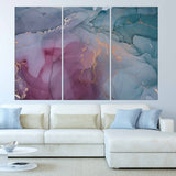 Blue marble wall art Abstract wall art paintings on canvas, home wall decor, canvas painting, housewarming gift, multi panel wall art