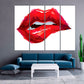 Red lips canvas print Fashion wall art Modern wall decor paintings on canvas very large canvas paintings