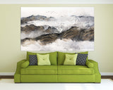 Mountains wall art Abstract wall art paintings on canvas, nature wall art home wall decor, home decor gift, pastel wall art