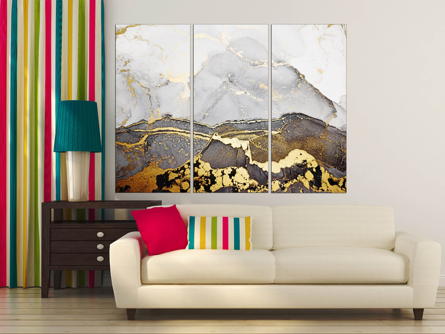 Gold and black wall art Marble wall decor, marble canvas abstract, Abstract wall art paintings on canvas, aesthetic room decor Marble canvas