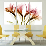 Flowers wall art paintings on canvas, home wall decor, canvas painting 3 piece wall art 4 panel wall art 5 panel canvas  flowers canvas