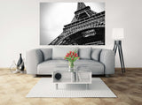 Paris wall art Eiffel tower wall decal large canvas art black and white art extra large wall art canvas wall art multi panel wall art
