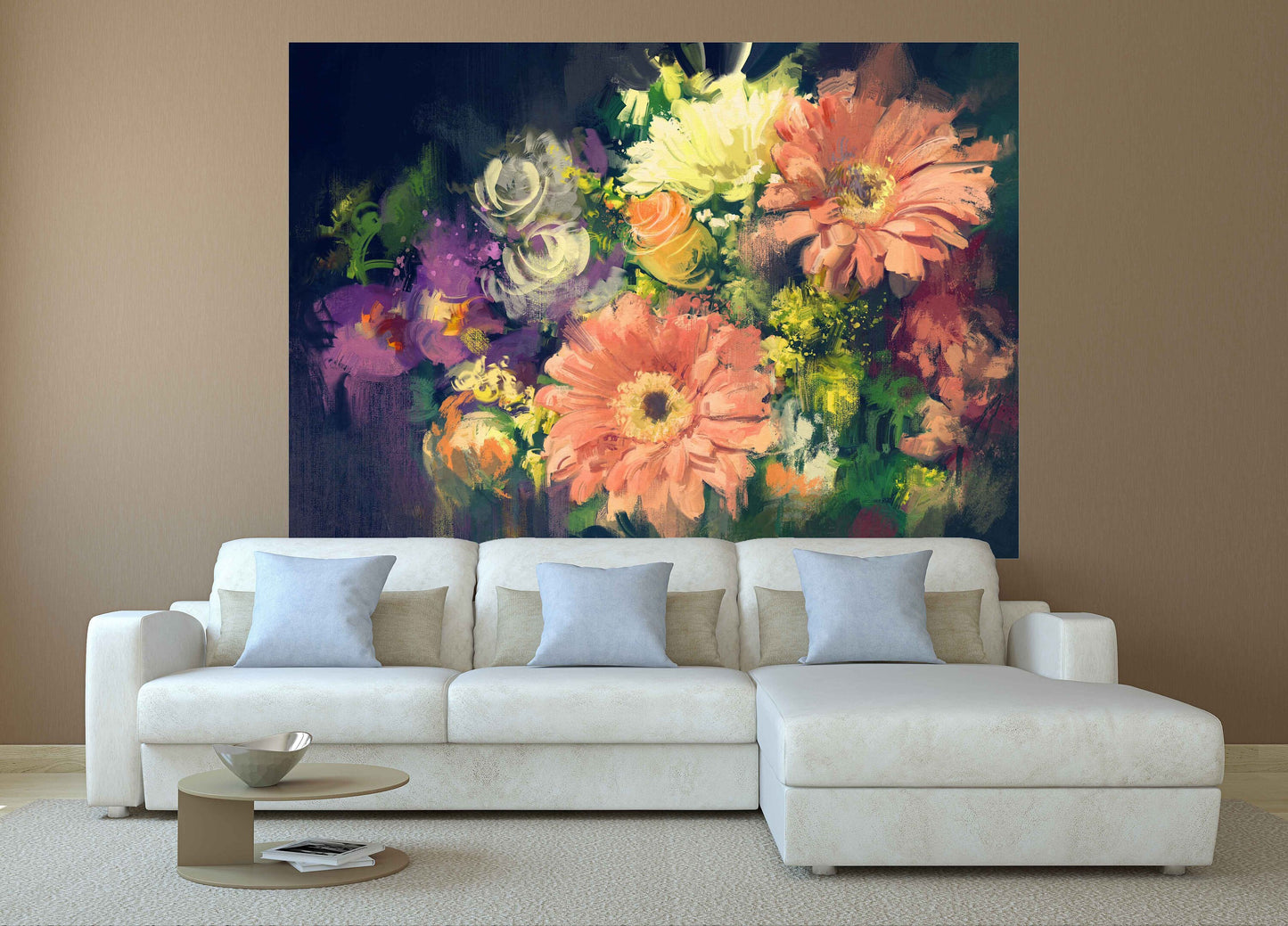 Vintage floral oil painting Flowers wall art home wall decor canvas painting Wall art boho flowers flowers canvas living room wall art