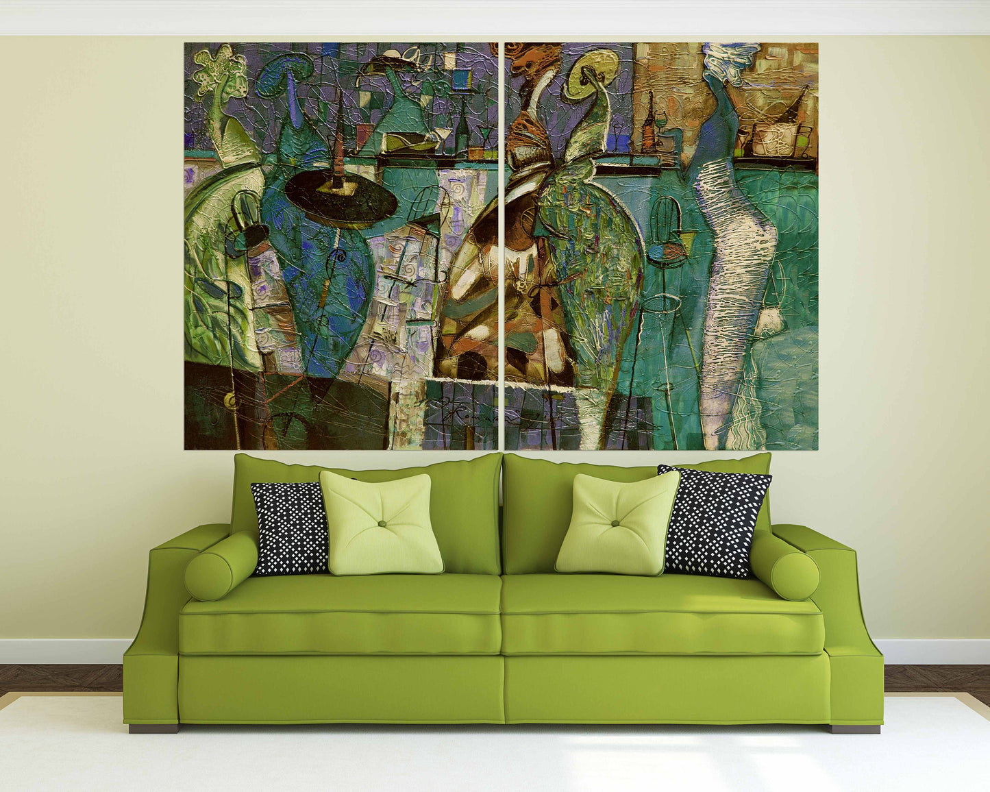 Woman figure abstract Abstract wall art paintings on canvas Abstract art print Multi panel wall art Abstract canvas Trendy wall art