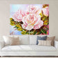 Flowers wall art Vintage floral oil painting home wall decor canvas painting Wall art boho flowers flowers canvas living room wall art