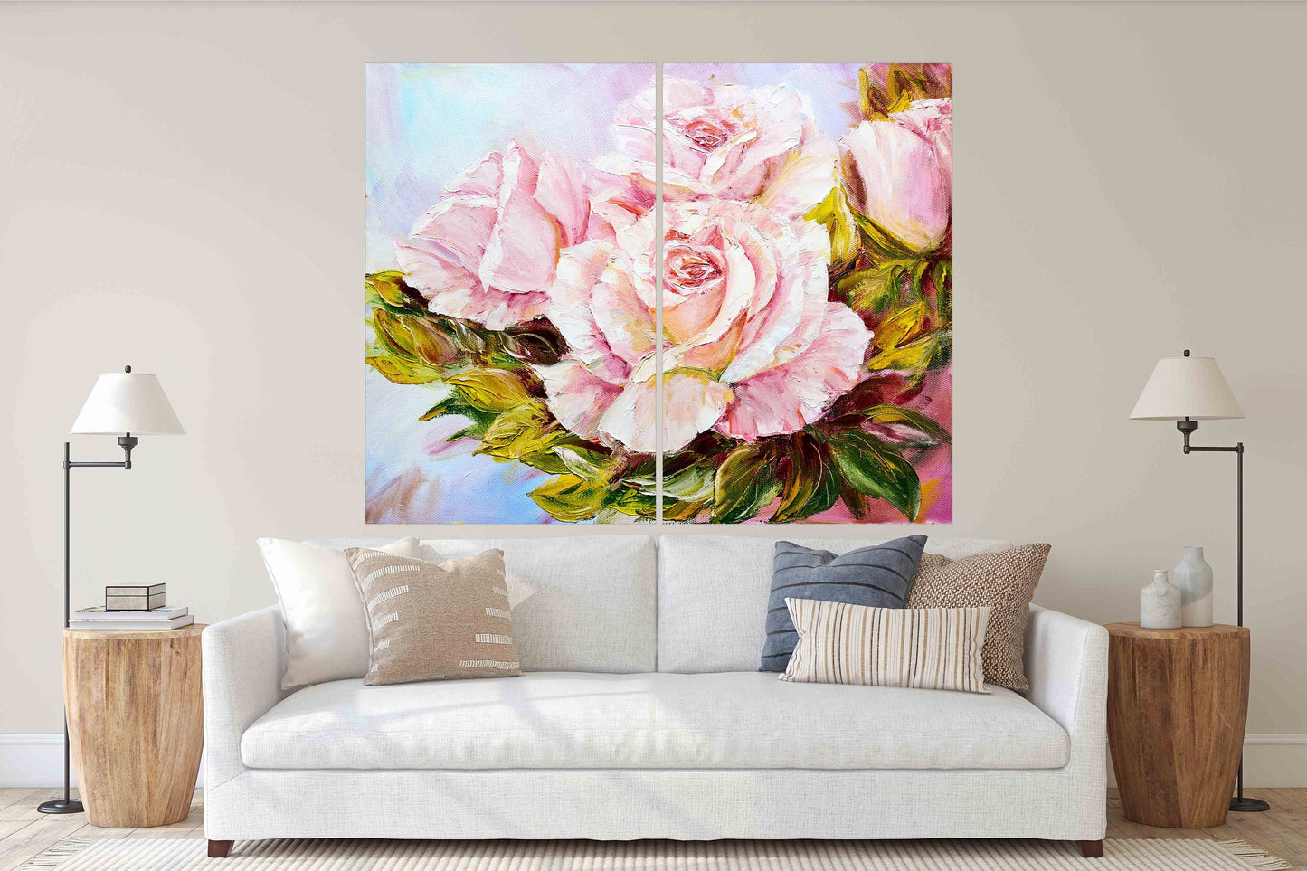 Flowers wall art Vintage floral oil painting home wall decor canvas painting Wall art boho flowers flowers canvas living room wall art