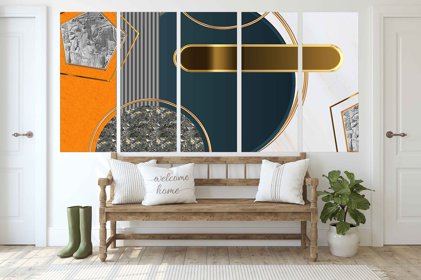 Geometric wall art Modern abstract art Abstract art print Multi panel canvas room wall decor Abstract wall art Abstract painting