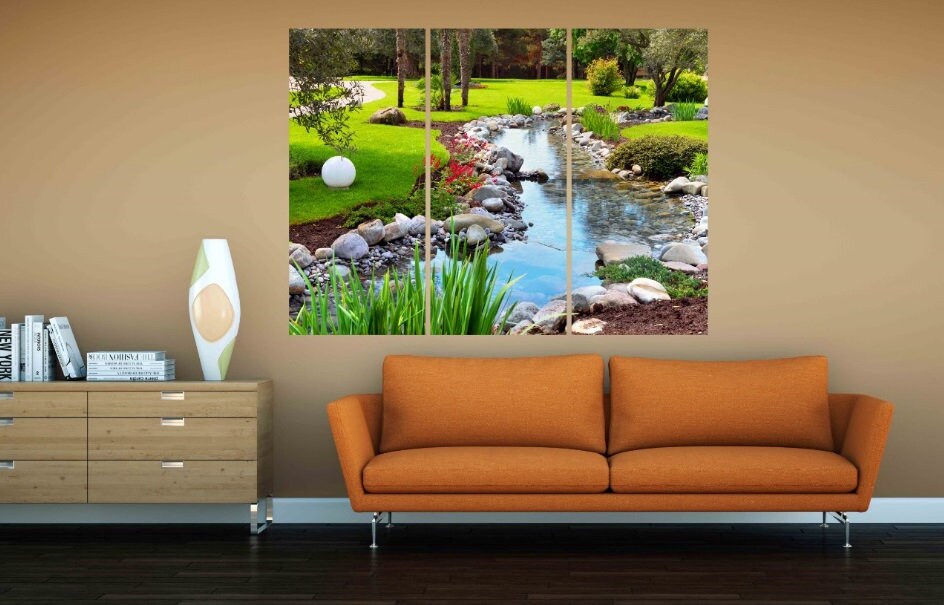 Print wall art Nature painting Forest wall art paintings on canvas home wall decor wood wall art extra large wall art