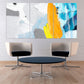 Pour painting Modern abstract art Multi panel canvas room wall decor Abstract wall art Abstract painting Extra large wall art