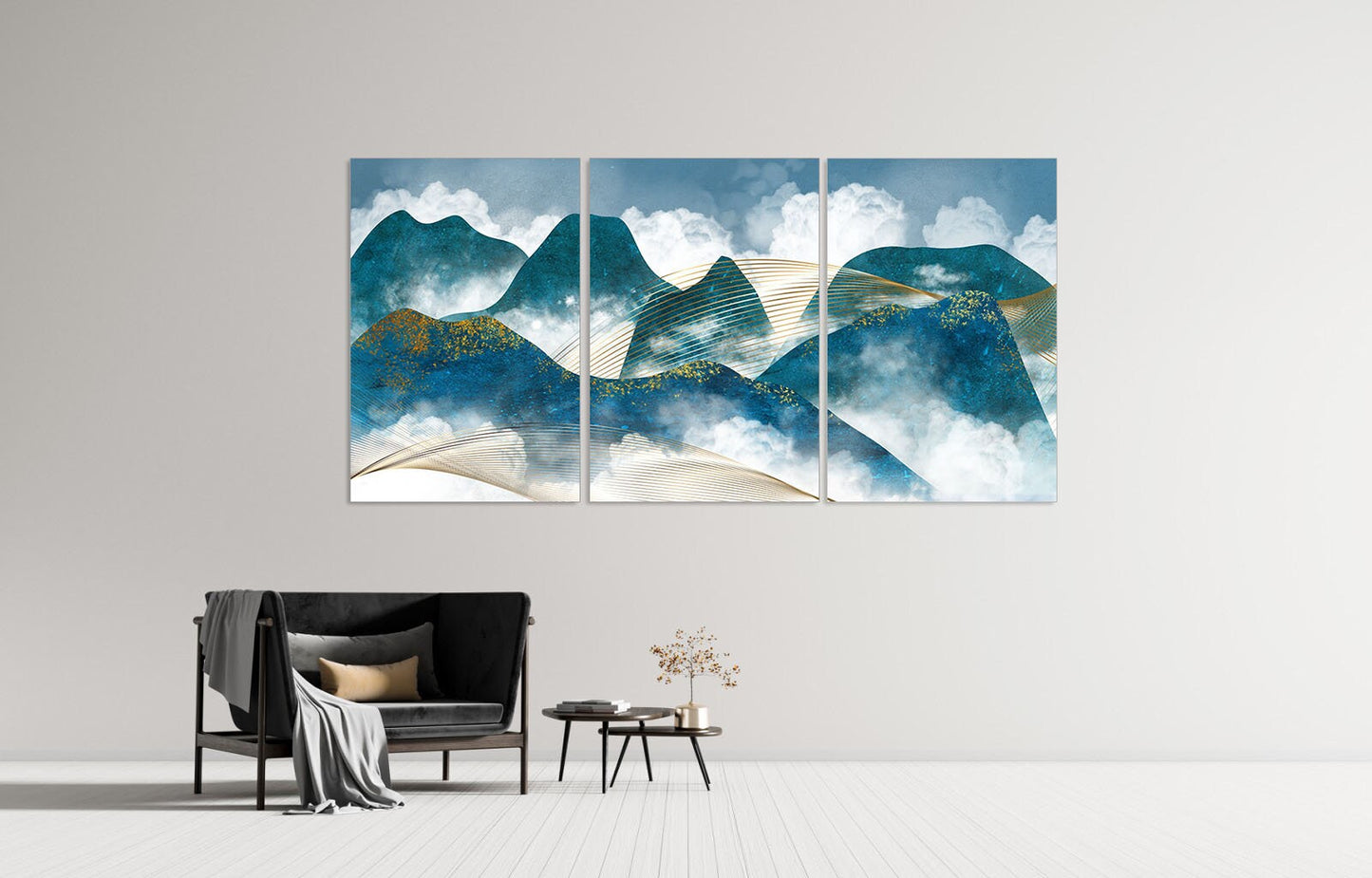 Blue ridge mountains wall art Mountain line art wall print Modern abstract art Abstract art print Abstract wall art Abstract painting