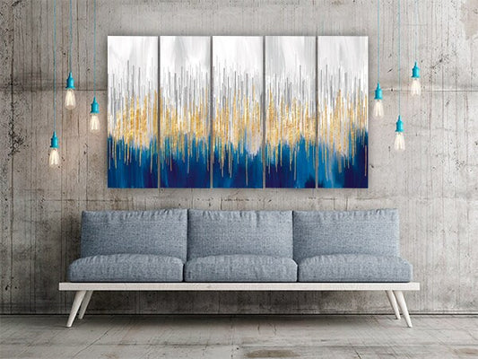 Large wall art framed abstract Modern abstract art Multi panel canvas Abstract wall art Abstract painting Extra large wall art