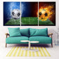 Football wall art Soccer ball art American Football Sports wall art Large abstract canvas art Soccer wall art football player gift