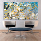 Modern abstract extra large printable wall art framed Multi panel pour canvas painting room decor